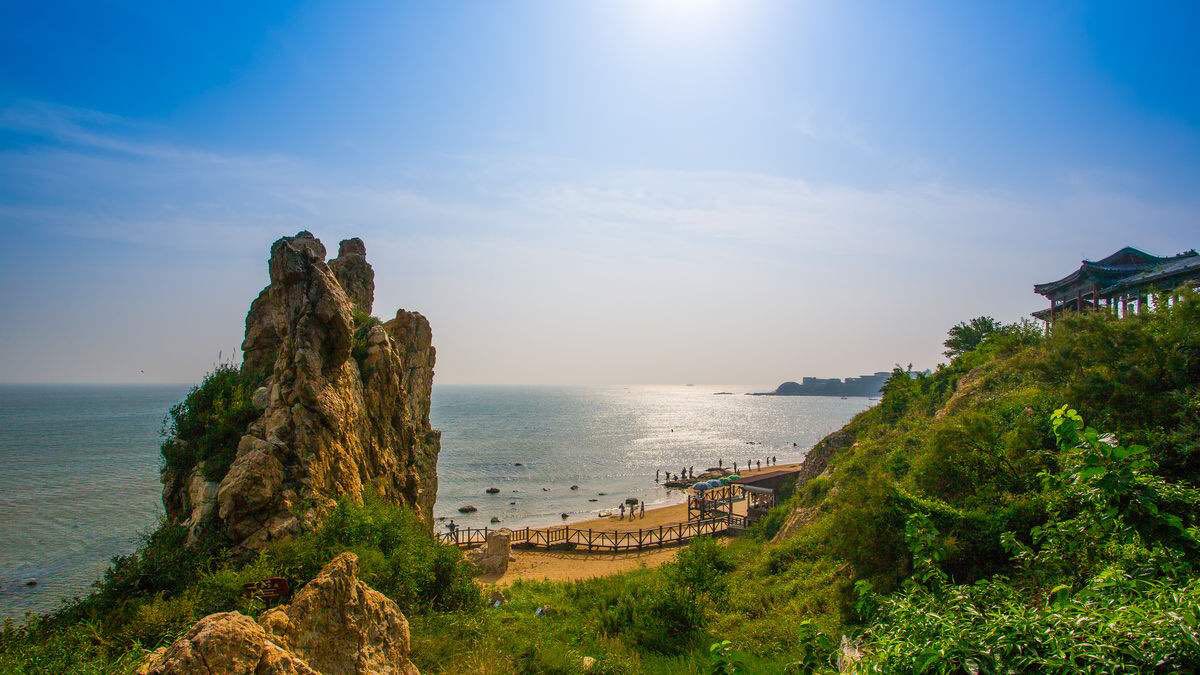 Курорт Китая море Бэйдайхэ